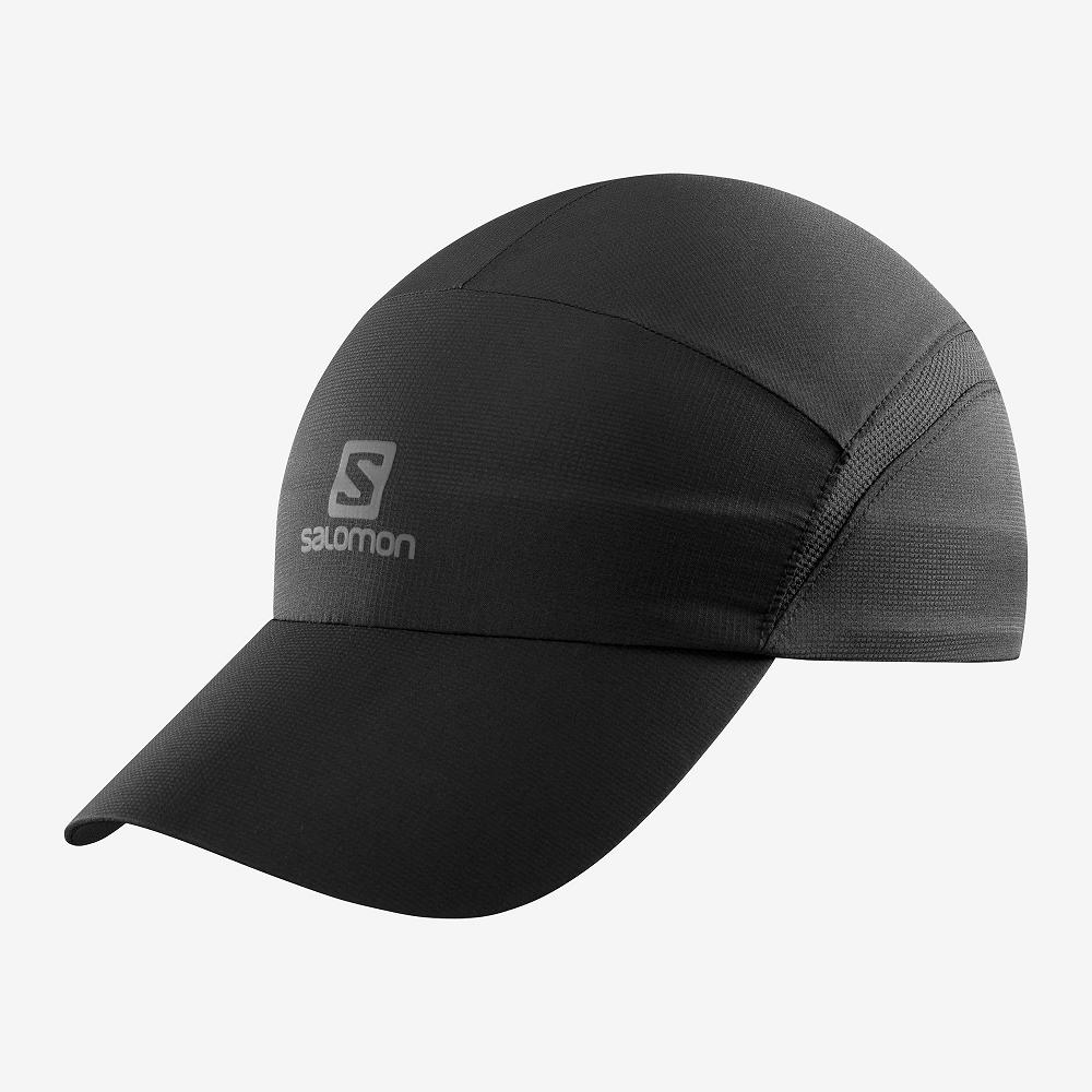 SALOMON XA Philippines - Men's Caps - Black | 786425-MOR